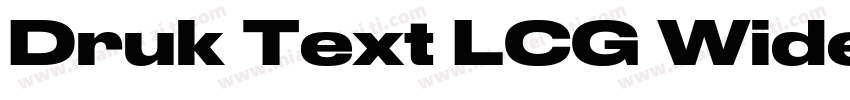 Druk Text LCG Wide Bold字体转换